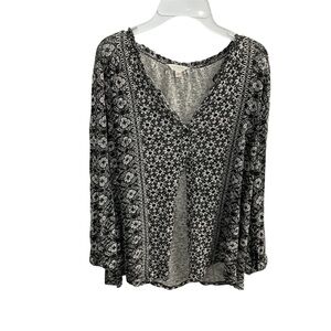 lucky Brand black and white floral size Medium